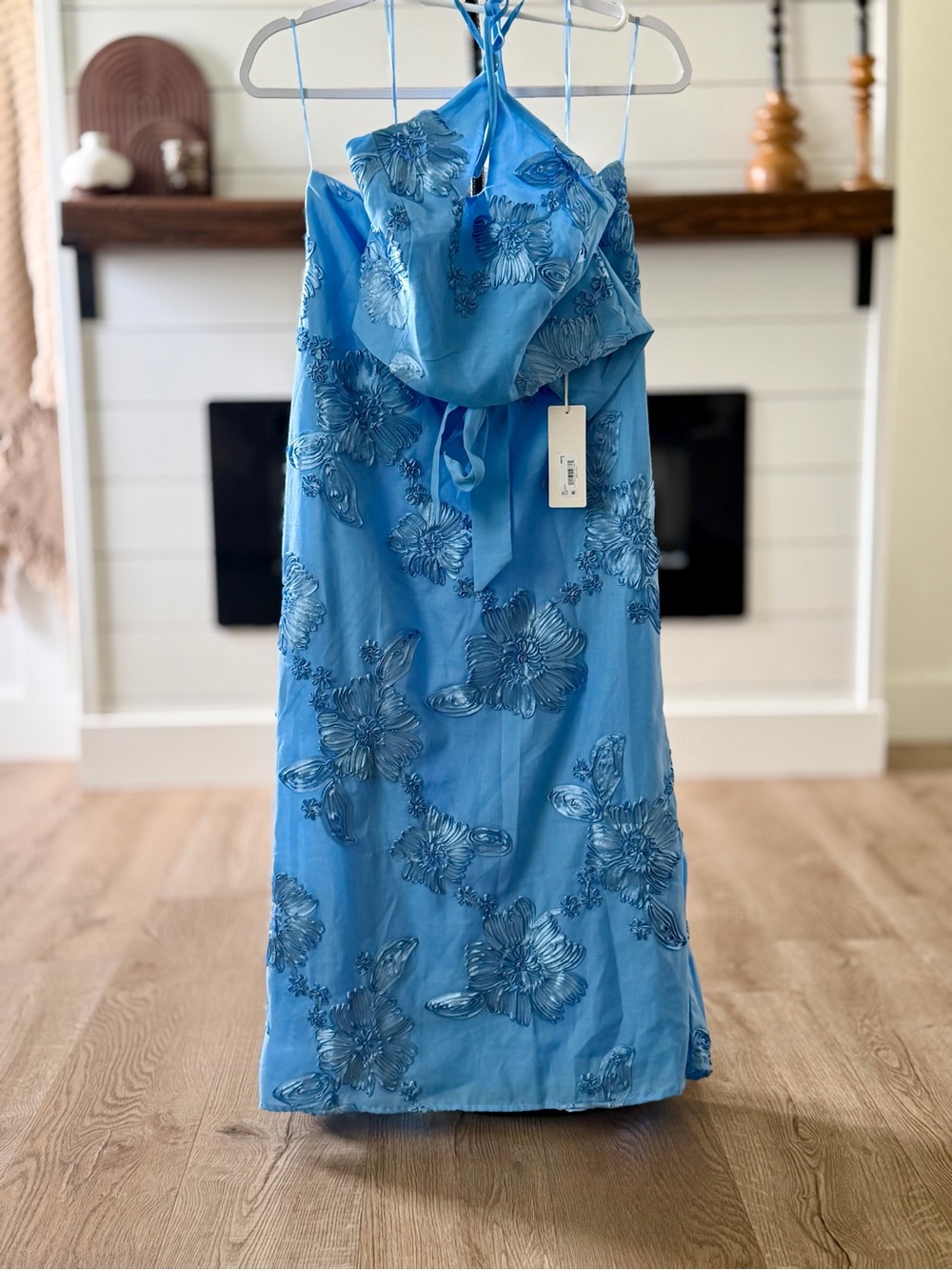 Altar'd State Blue Floral Maxi Dress